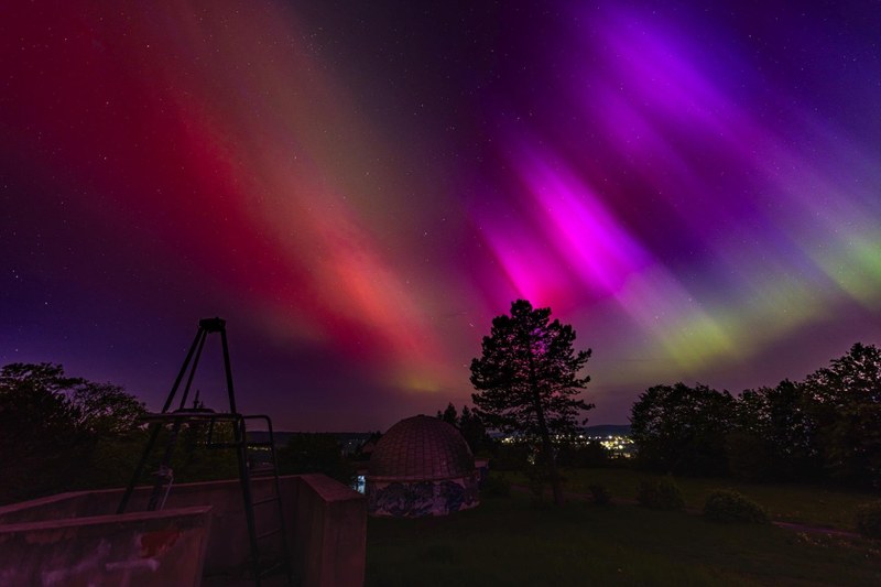 Polarlichter über dem Hoheloh Polarlichter über dem Hoheloh