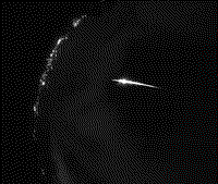 Feuerkugel um Mitternacht im Nordwesten